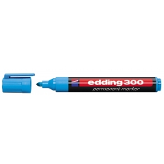 Marker permanent 300 1,5-3mm, zaobljeni Edding svetlo plava