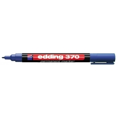 Marker permanent 370 1mm, tanji zaobljeni Edding plava