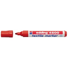 Vodootporni marker T-SHIRT E-4500 2-3mm Edding crvena
