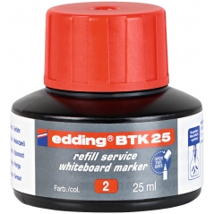 Refil za marker za belu tablu BTK 25, 25ml Edding crvena