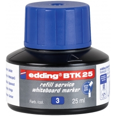 Refil za marker za belu tablu BTK 25, 25ml Edding plava