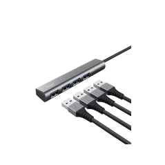 Adapter TRUST HALYX USB HUB-3.2/4xUSB/siva