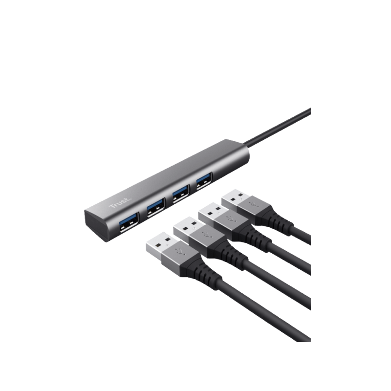 Adapter TRUST HALYX USB HUB-3.2/4xUSB/siva