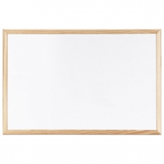 Tabla magnetna drveni okvir 60x40cm bela