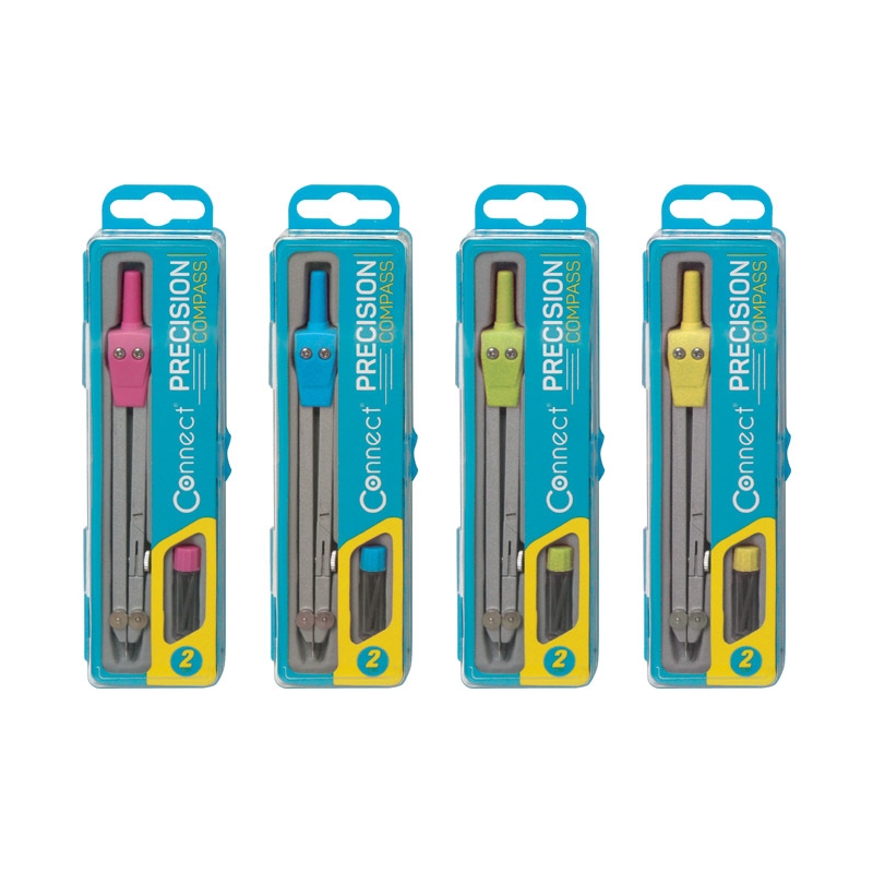 Šestar metalni+mine u pvc kutiji Connect 3750 sortirano blister