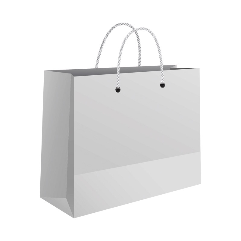 Kese ukrasne-butik male 24x16x7cm sjajne plastificirane Fornax bele