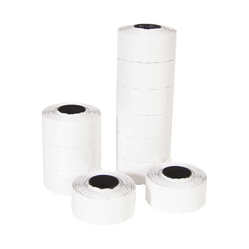 Etikete u rolni 26x16mm oble dvoredne pk36 Printex bele