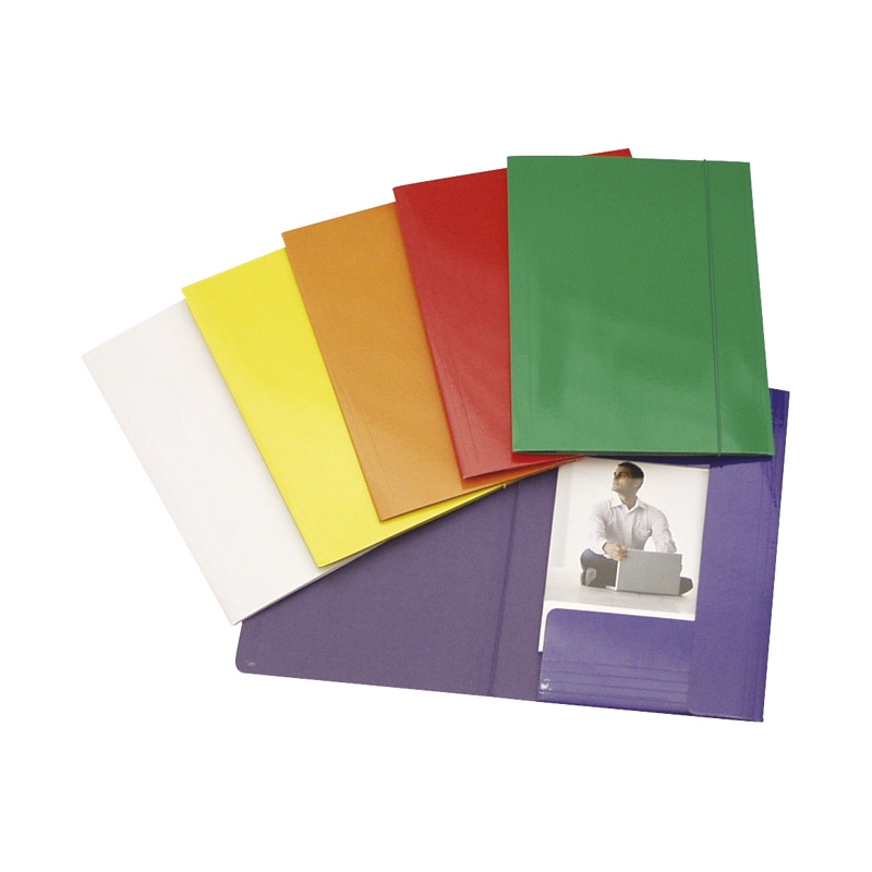 Fascikla klapna s gumicom karton plastificirana A4 Fornax 10430 zelena