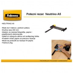Rezač stoni za papir A5 Neutrino Fellowes 5412701