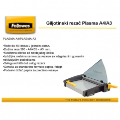 Rezač stoni za papir (giljotina) A3 Plasma Fellowes 5411101