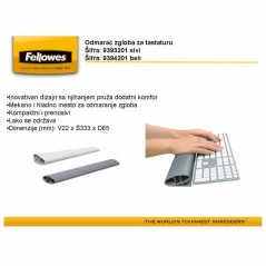 Odmarač za ruke uz tastaturu I-Spire Fellowes 9393201 siva