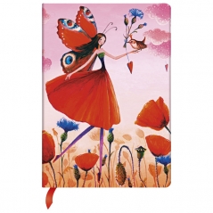 Notes tvrdi povez 12x17cm-midi linije 88L s gumicom Poppy Field Paperblanks PB3322-6!!