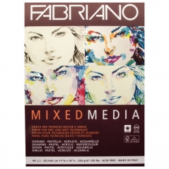Blok Mixed Media 29,7x42cm 40L 250g Fabriano 19100382