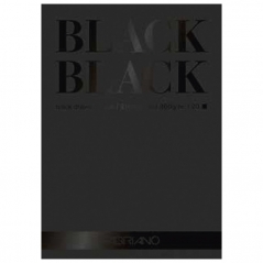 Blok Black Black 21x29,7cm 20L 300g (smooth surface/liscio) Fabriano 19100390