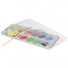 Boja vodena fi 30mm 12boja (8 metalik i 4 fluo tablete)+četkica CMP 115A12FM blister