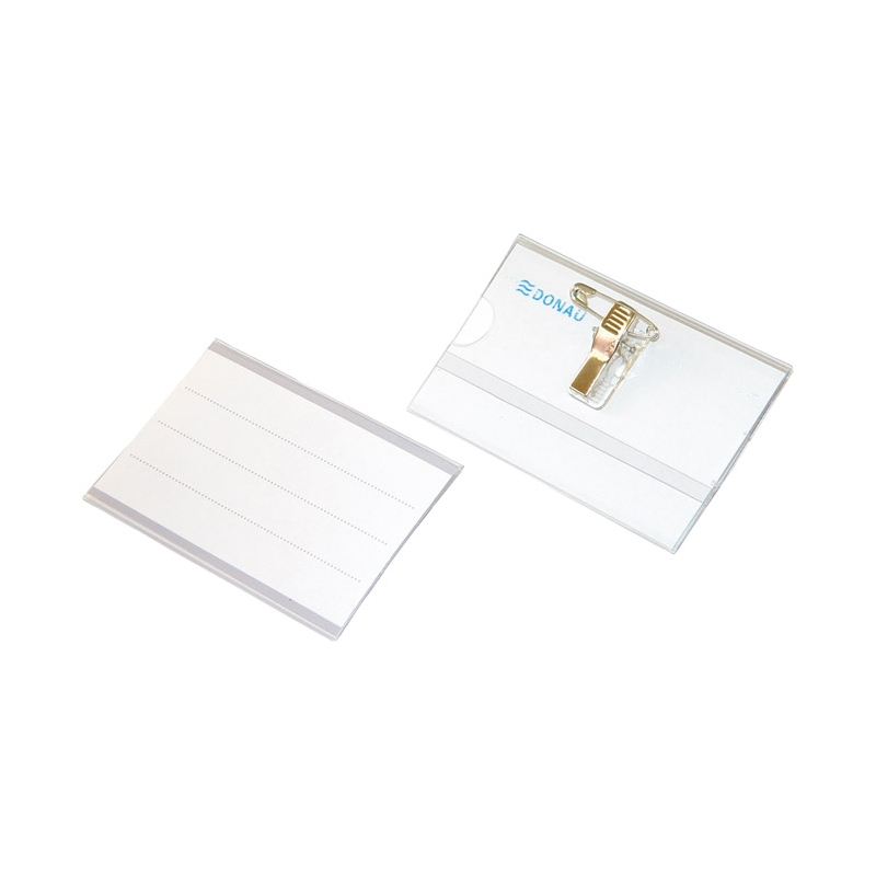 Nosač ID kartice za akreditaciju sa štipaljkom i zihericom 86x54mm  Donau 8348000PL-99