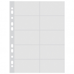 Fascikla uložna za vizit karte 60my pp sjajna A4 pk10 Donau 1716001PL-00