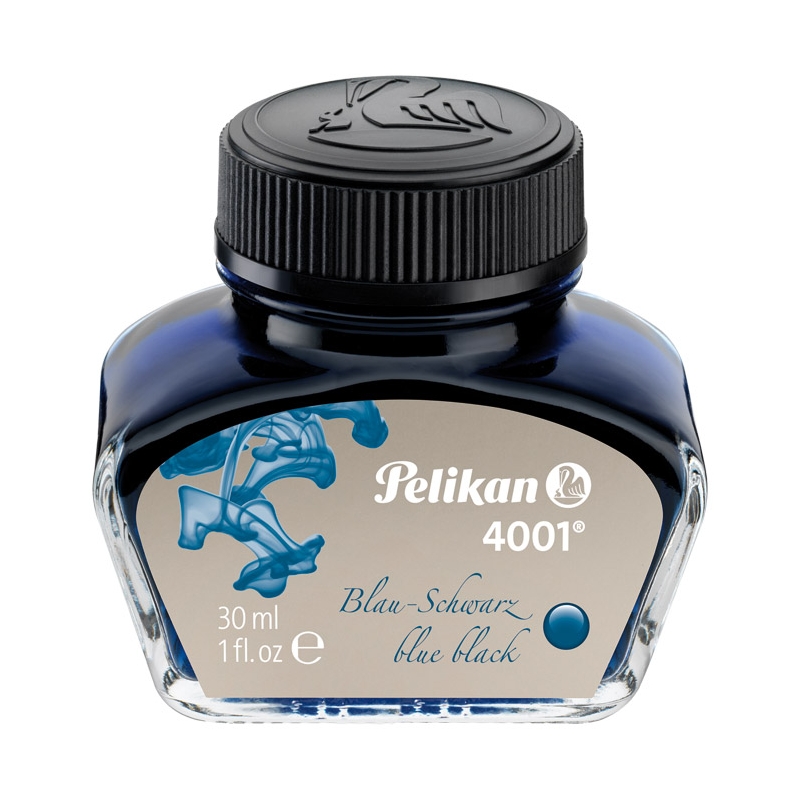 Tinta za nalivpero bočica 30ml 4001 Pelikan 301028 plavo-crna (blue black)