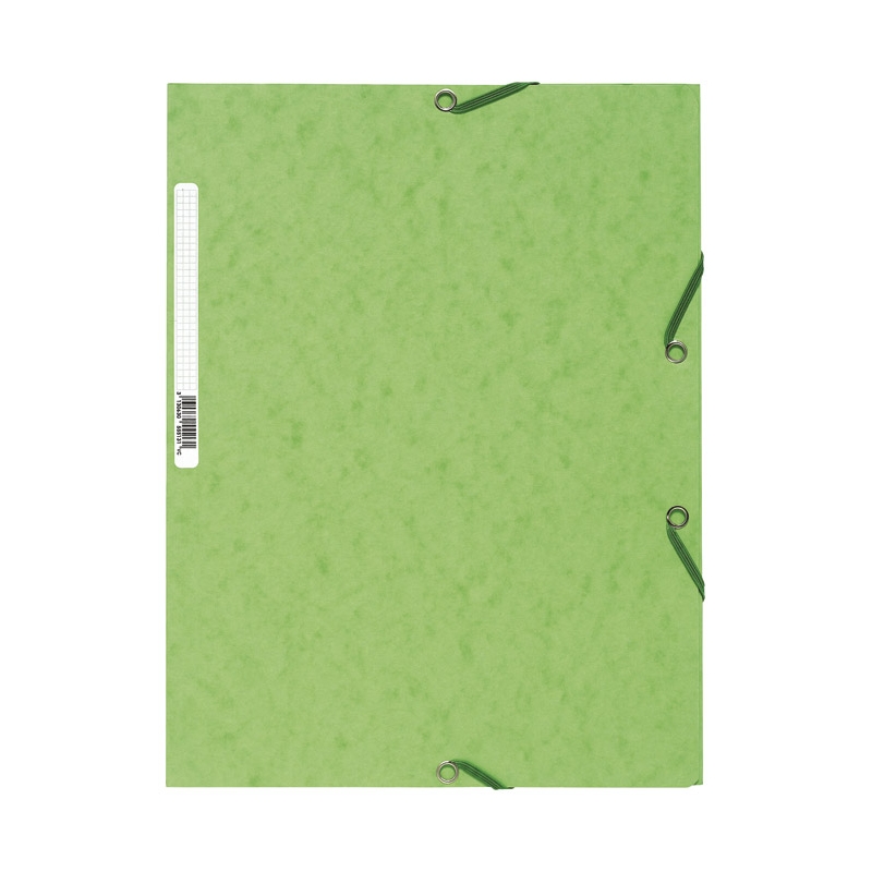 Fascikla klapna s gumicom chartreuse A4 FSC Exacompta 55513E limeta zelena