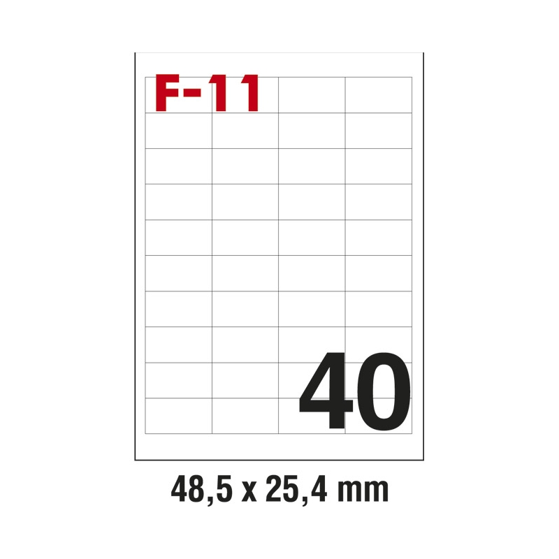 Etikete ILK  48,5x25,4mm pk100L Fornax F-11