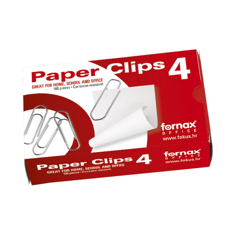 Spajalice br.4 pk100 Fornax 24778 nikl