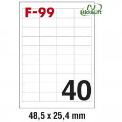 Etikete ILK  48,5x25,4mm odlepljive pk100L Fornax F-99