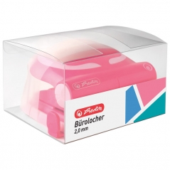 Bušač 2 rupe do  20 listova Herlitz 50025398 pastelno roze!!