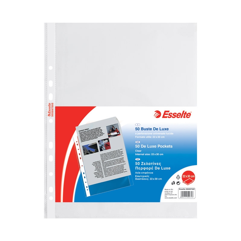 Fascikla uložna A4 90my pp sjajni Copy Safe pk50 Esselte 395097500