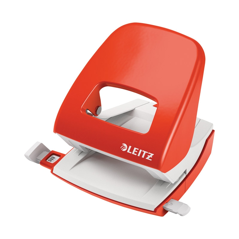 Bušač 2 rupe do  30 listova NeXXt Leitz 50080020 svetlo crveni
