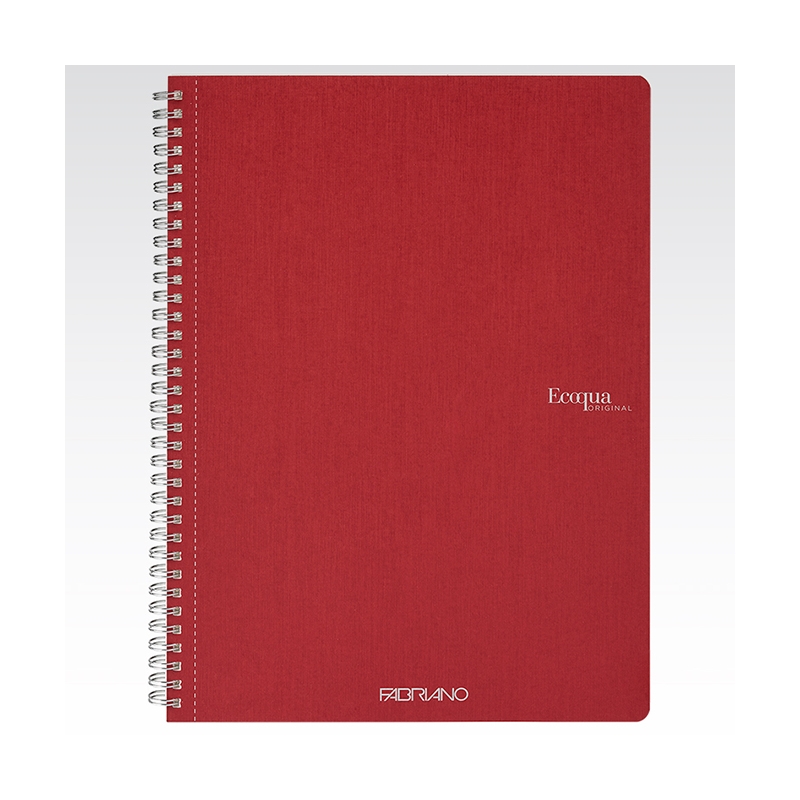 Sveska spirala A4 linija 70L 90g EcoQua Fabriano 19290203 tamno crvena (cherry)
