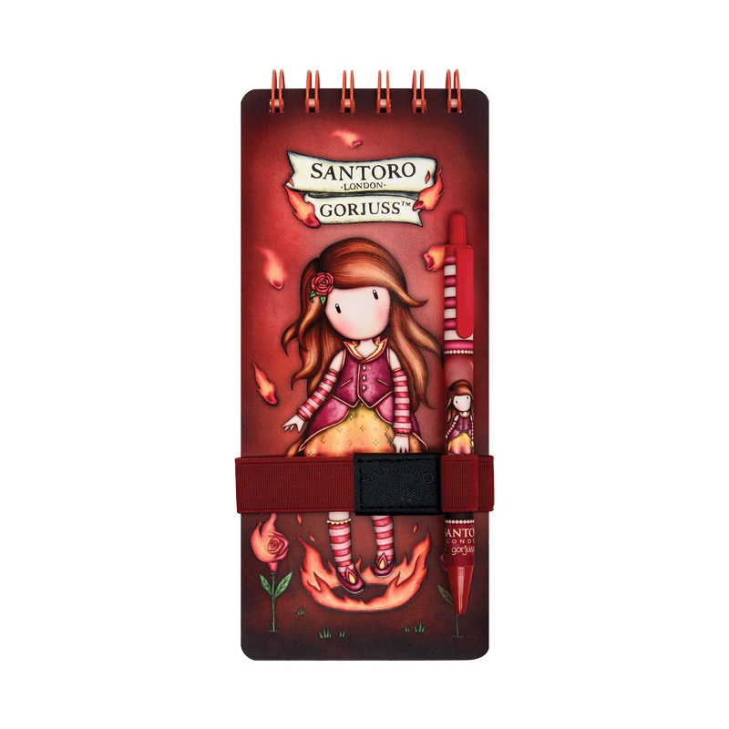 Blok za beleške-spirala gore sa olovkom hemijskom Fire In My Heart Gorjuss 1171GJ01!!