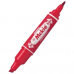 Marker permanentni 2-4mm obostrani kosi/okrugli vrh Hi-Mckie Zebra 50253 crveni