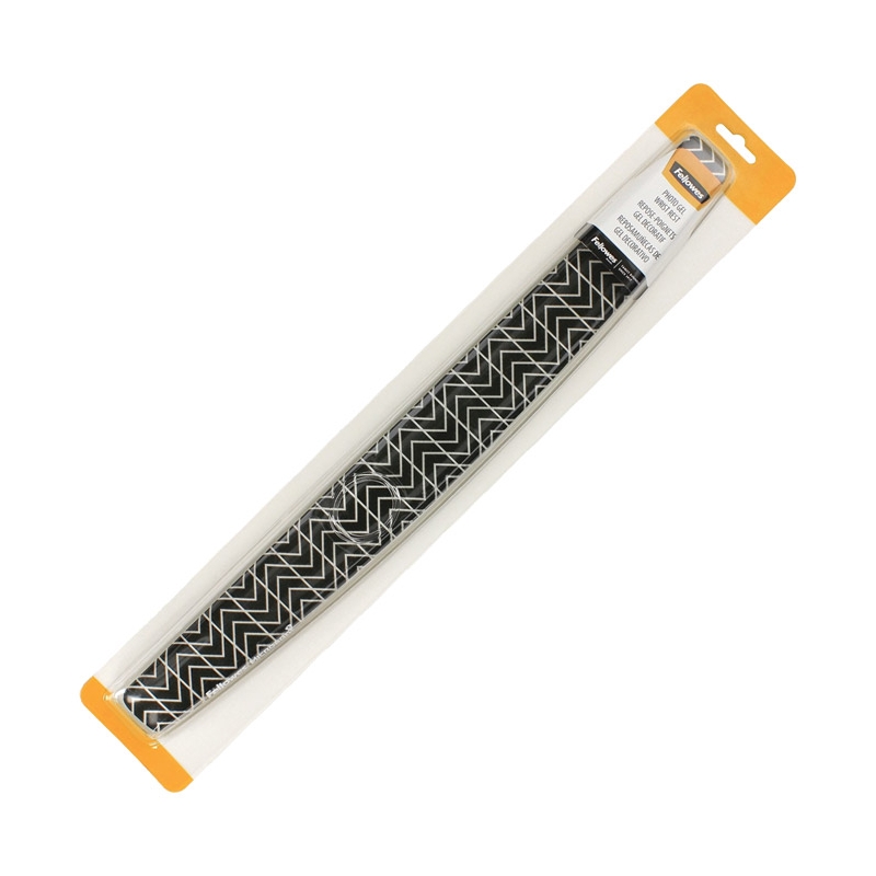 Odmarač za ruke uz tastaturu gel Fellowes 9653601 crni-beli Chevron