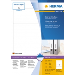 Etikete 192X59, za široki registrator A4/4 1/100 b Herma