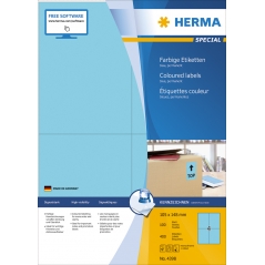 Etikete 105X148 A4/4 1/100 plava Herma