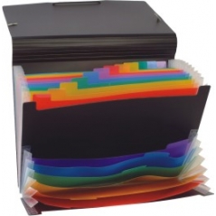 Expanding organizer sa 12 + 6 pregrada Rainbow Class Viquel