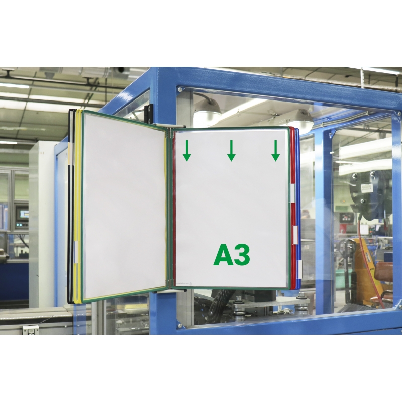 Stalak zidni čelični sa 10 ramova A3 Tarifold-Djois Tarifold