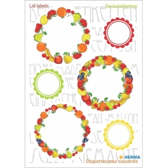 Stikeri VARIO KITCHEN LABELS FOR LID NEW LOOK FRUIT  Herma