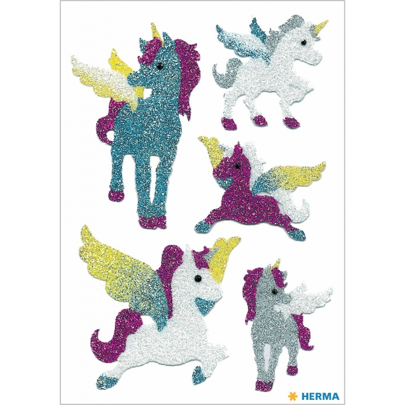 Stikeri MAGIC UNICORN, DIAMOND GLITTERY Herma