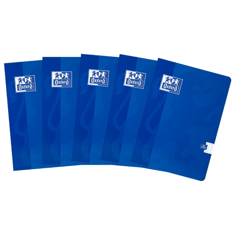 Sveska A5 Oxford 60 lista Esse, 90g, optički papir, margine plava Oxford karo