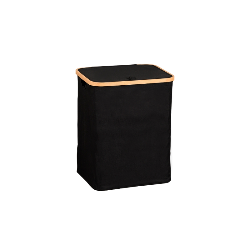 KESPER KSP19594 KORPA ZA PRLJAVI VEŠ SA BAMBUS OKVIROM CRNA 51CM