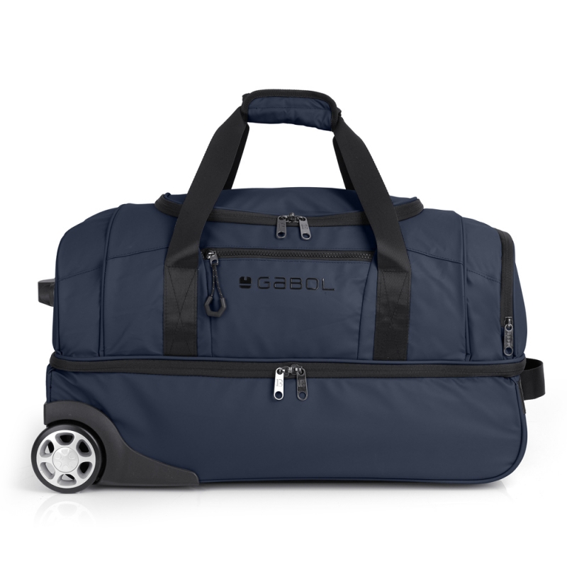 Torba putna sa točkićima 2 odeljka 55x32x29 cm  51l/2,2 kg Canada Gabol tamno plava