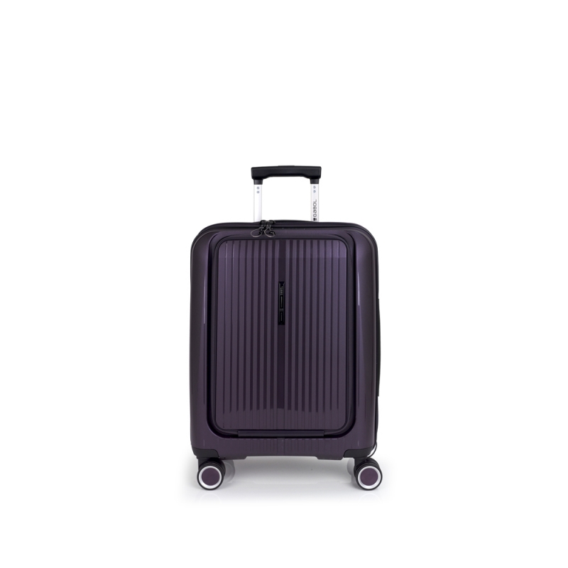 Kofer mali (kabinski) sa odeljkom za laptop PROŠIRIVI 40x55x22/25cm Brooklyn 41,7/47,4 l-3,1 kg Gabol metalik ljubičasta
