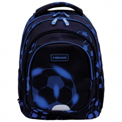 Ranac đački anatomski 3zipa AB330 Neo Blue Football 25.Head 502025035 crno-plavi