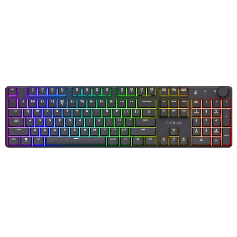 Tastatura TRUST GXT868 TORIX WRLS Mehanicka/US/crna