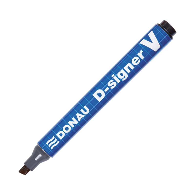 Marker permanentni 1-4mm kosi vrh D-signer V Donau 7370001-01PL crni