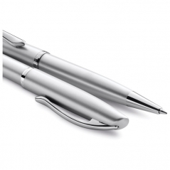 Olovka hemijska Jazz Noble Elegance K36+poklon kutija G24 uložak plavi Pelikan 821797 srebrna