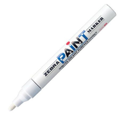 Paint marker Zebra Pen White/White 51025