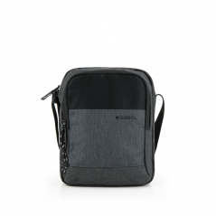 Torbica na rame muška 15x19x7 cm Liam Gabol siva