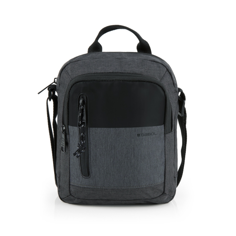 Torbica na rame muška 20x25x8 cm Liam Gabol siva